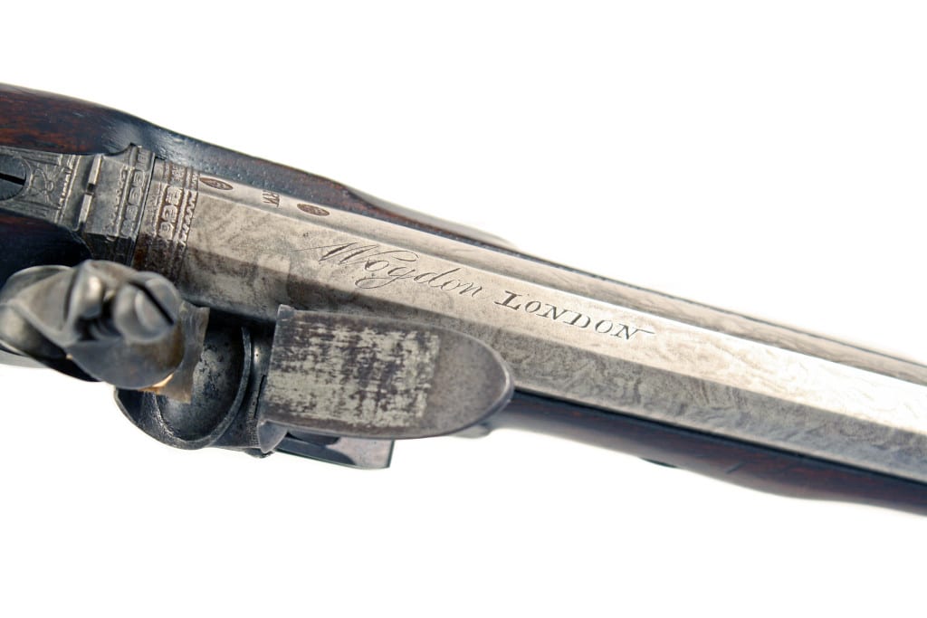 A 40 Bore Flintlock Duelling Pistol by Wogdon of London. - Image 3