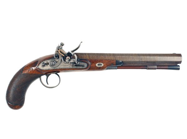 A Flintlock Duelling Pistols by John Manton, London, No. 4863.