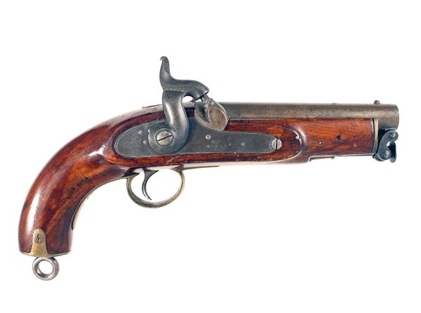 A Percussion Sea Service Pistol, Dated 1855.