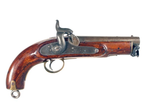 A Percussion Sea Service Pistol, Dated 1855.