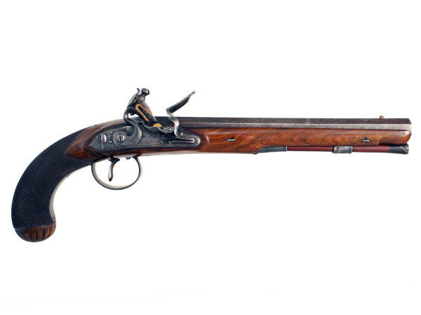 A Good Flintlock Duelling Pistol by H.W. Mortimer.