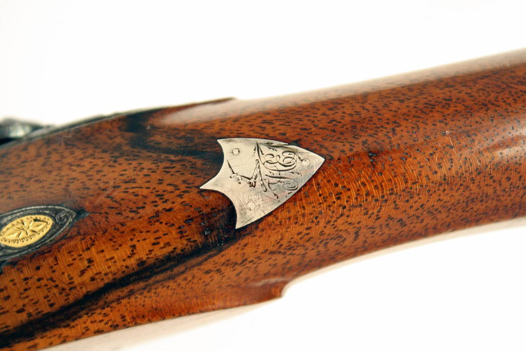 A Flintlock Duelling Pistol by Hutchinson of Dublin. - Image 2