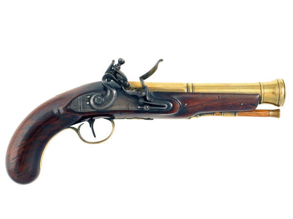 A Flintlock Blunderbuss Pistol by H. Nock.