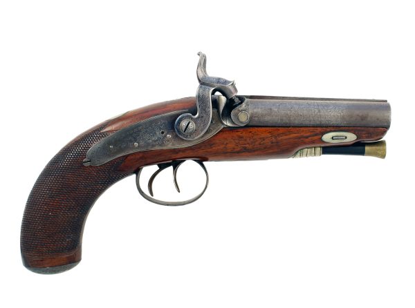 A Super Pair of Double Barrel Howdah Pistols by Braddell of Belfast. - Image 4