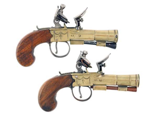 A Pair of Flintlock Blunderbuss Pistols