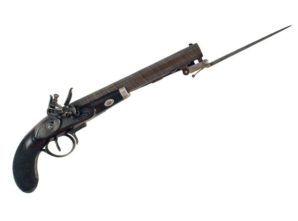 A Irish Flintlock Officers Pistol - Image 3
