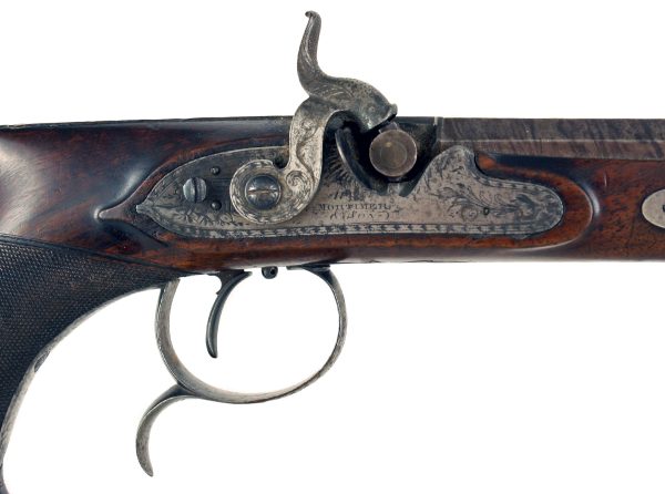 A Percussion Duelling Pistol by Mortimer - Image 2
