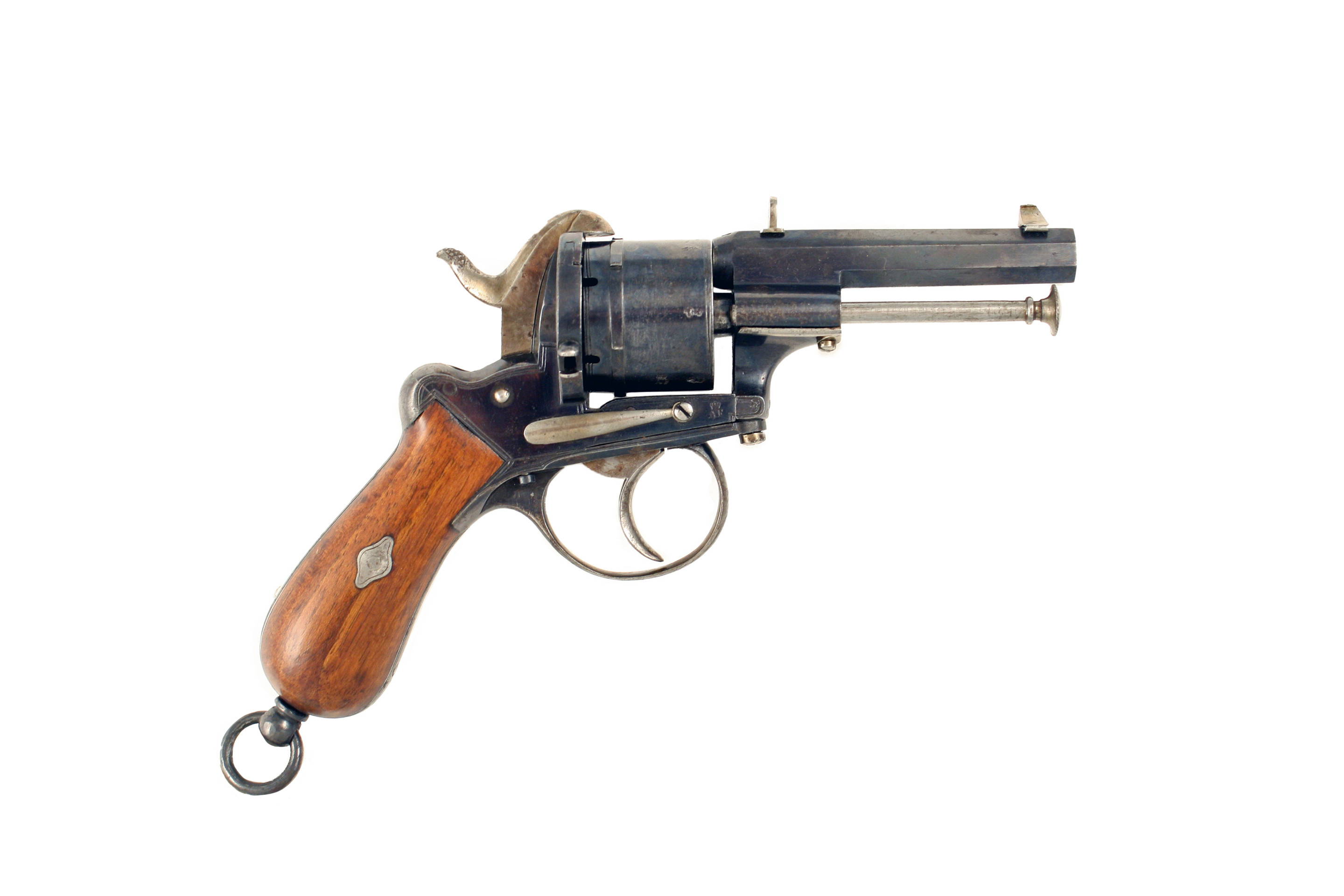 A Fine Cased Pin-Fire Revolver retailed by J. H. Crane of London. - Image 4