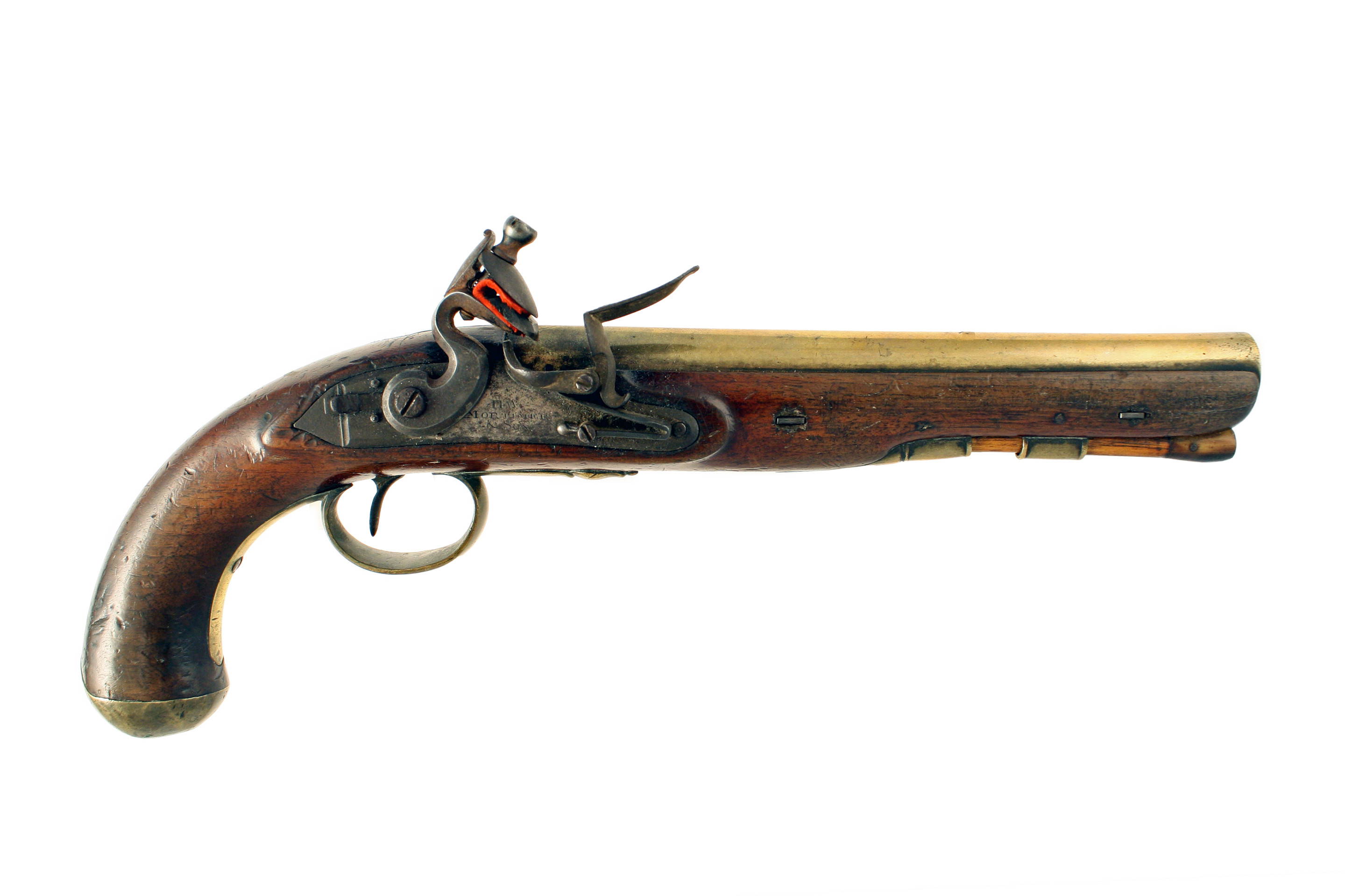 An Incredibly Rare Pair of Mail Coach Pistols by H.W. Mortimer No. 287. - Image 2