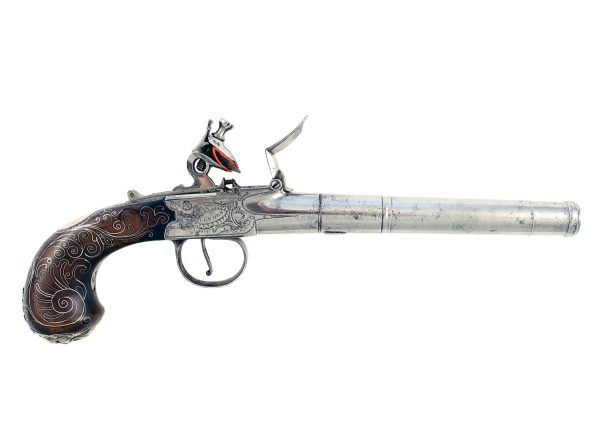 A Pair of Cannon Barrel Pistols by Perry of London. - Image 5