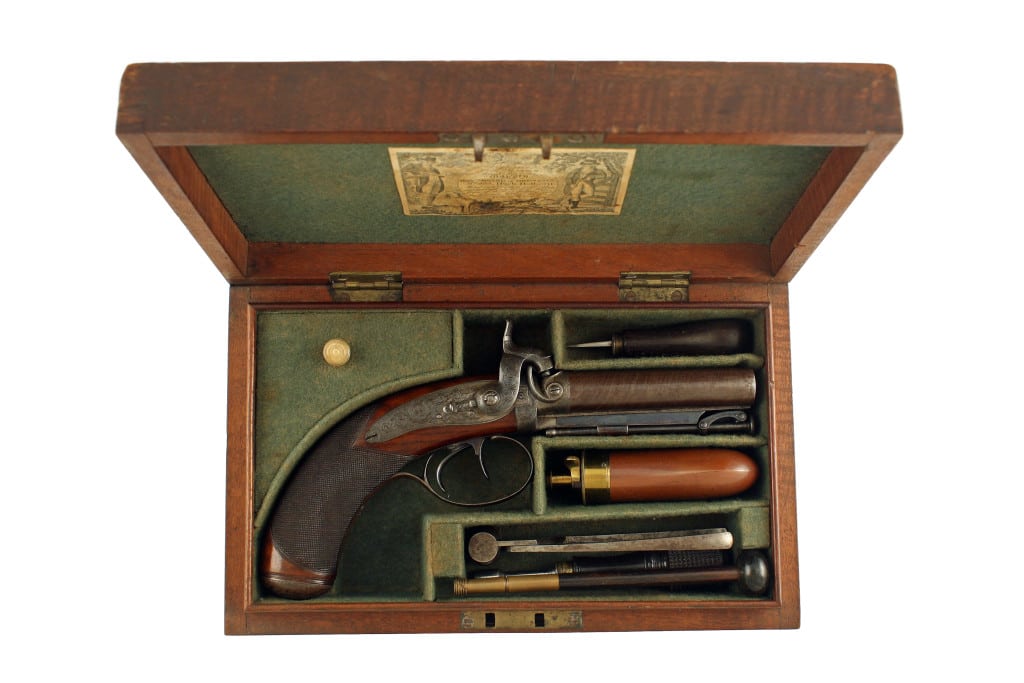 A Stunning D.B. Percussion Pistol by Parker of London. - Image 3