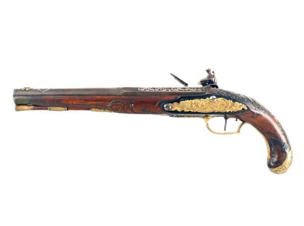 An Elaborate Pair of Austrian Flintlock Holster Pistols. - Image 4
