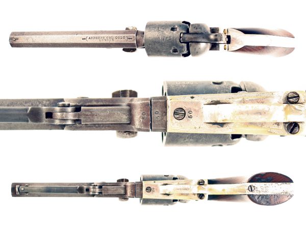 A London Colt 1849 Model Pocket Revolver, No. 50 for 1853. - Image 2