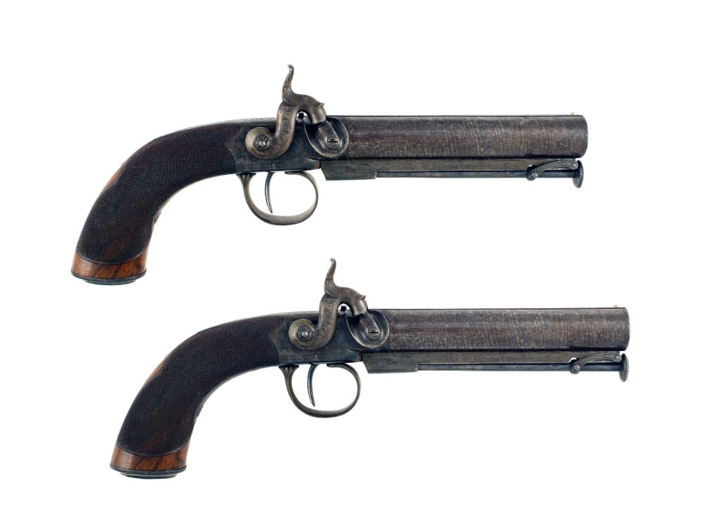A Superb Pair of Percussion Belt Pistols by Dooley.