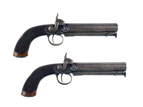 A Superb Pair of Percussion Belt Pistols by Dooley.