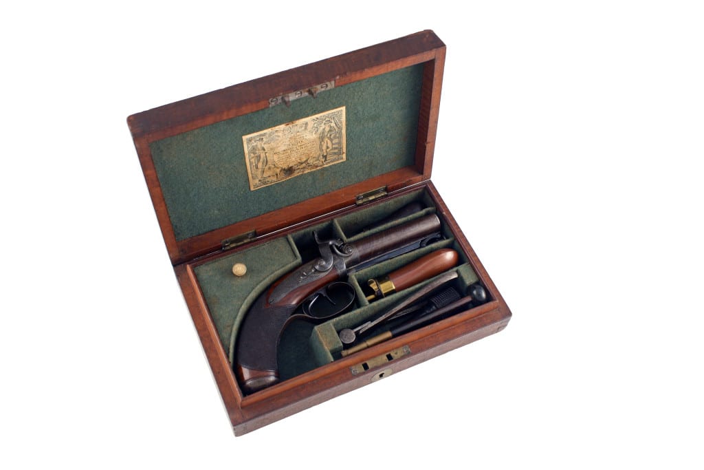 A Stunning D.B. Percussion Pistol by Parker of London.