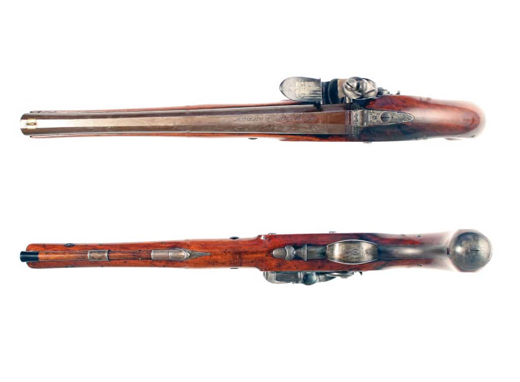 A Flintlock Duelling Pistol by Wogdon. - Image 2