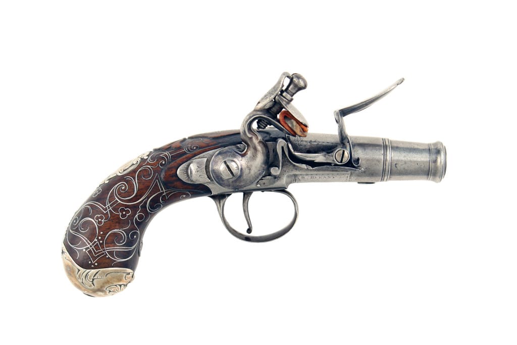 A Fine Pair of Queen Anne Pistols by H. Delaney - Image 2