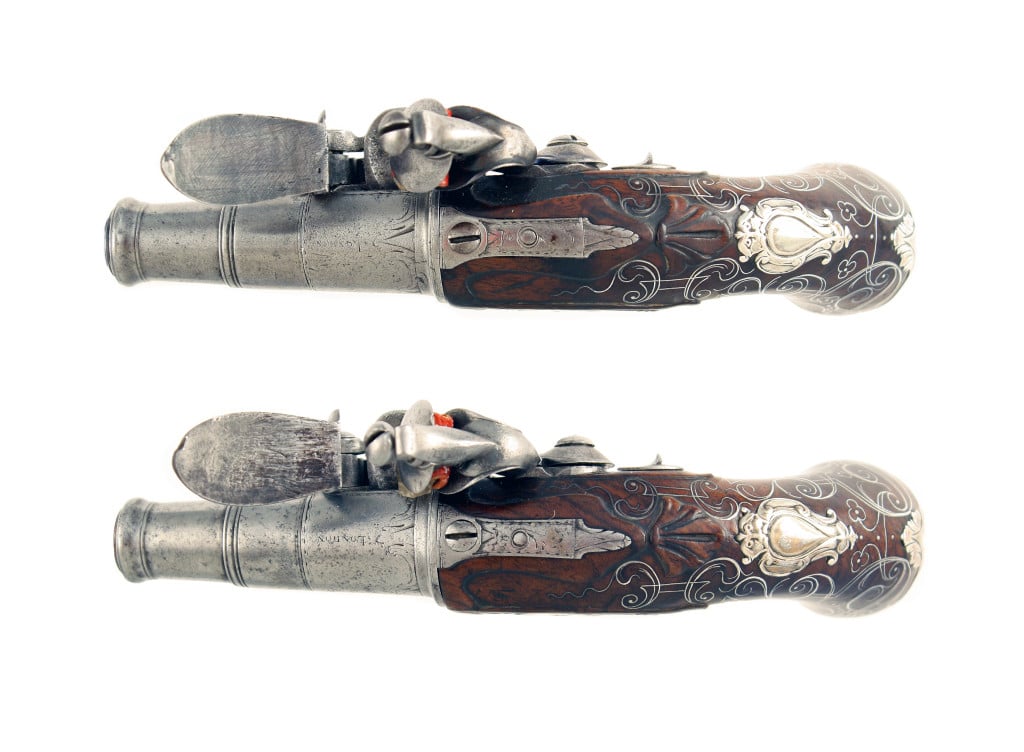 A Fine Pair of Queen Anne Pistols by H. Delaney - Image 6