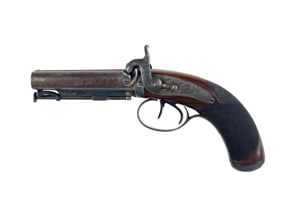 A Stunning D.B. Percussion Pistol by Parker of London. - Image 5