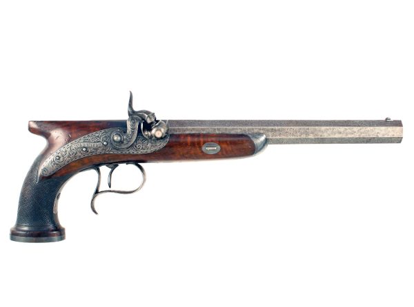 A Good Pair 28 Bore Percussion Duelling Pistol by Wm & Jn Rigby, No. 8721 & 8722 - Image 7
