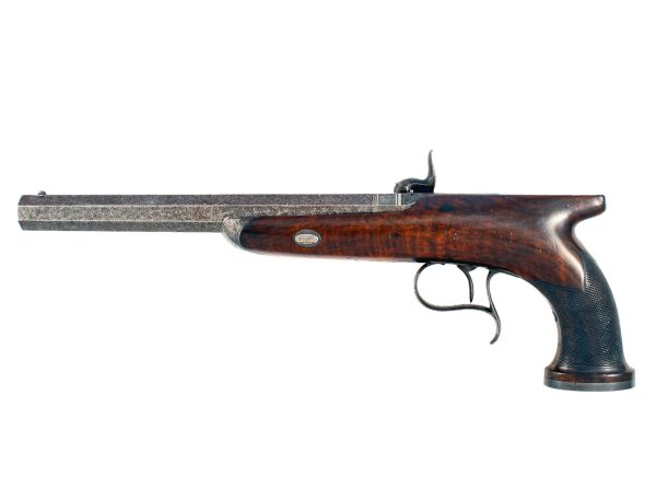 A Good Pair 28 Bore Percussion Duelling Pistol by Wm & Jn Rigby, No. 8721 & 8722 - Image 2