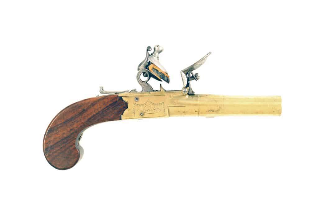 A Crisp Flintlock Pocket Pistol.