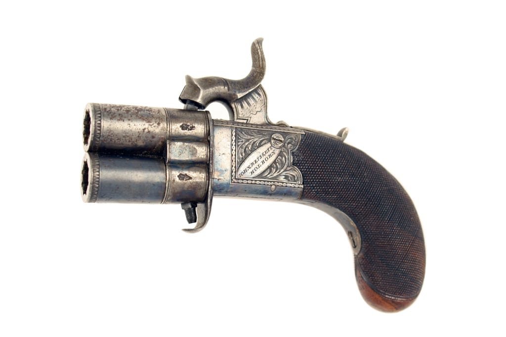 A Clean 54 Bore Percussion Turn Over Pistol by John Blissett.