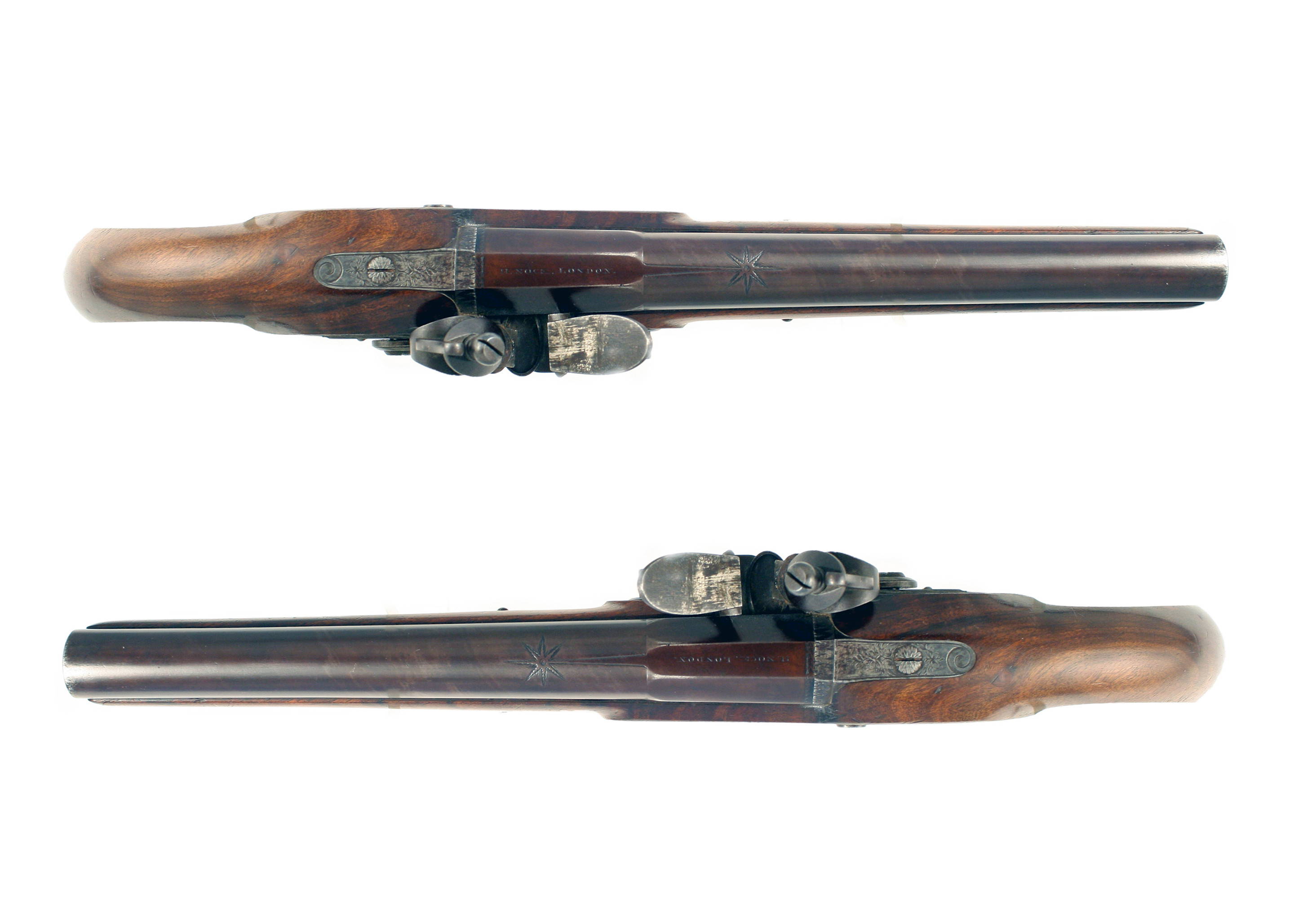 A Superb Pair of Flintlock Officers Pistols by H. Nock. - Image 11
