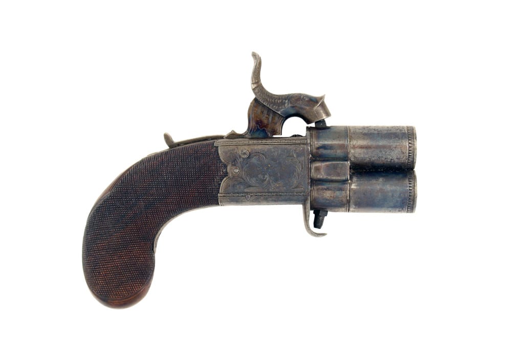 A Clean 54 Bore Percussion Turn Over Pistol by John Blissett. - Image 2