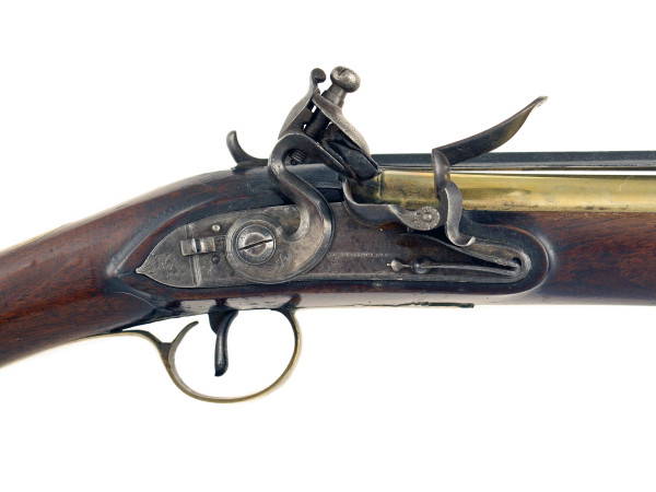 A Brass Barrelled Flintlock Blunderbuss by H.W. Mortimer, London, Circa 1780.