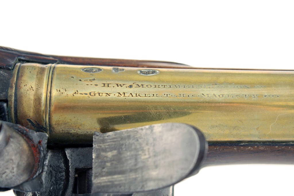 A Brass Barrelled Flintlock Blunderbuss by H.W. Mortimer, London, Circa 1780. - Image 7