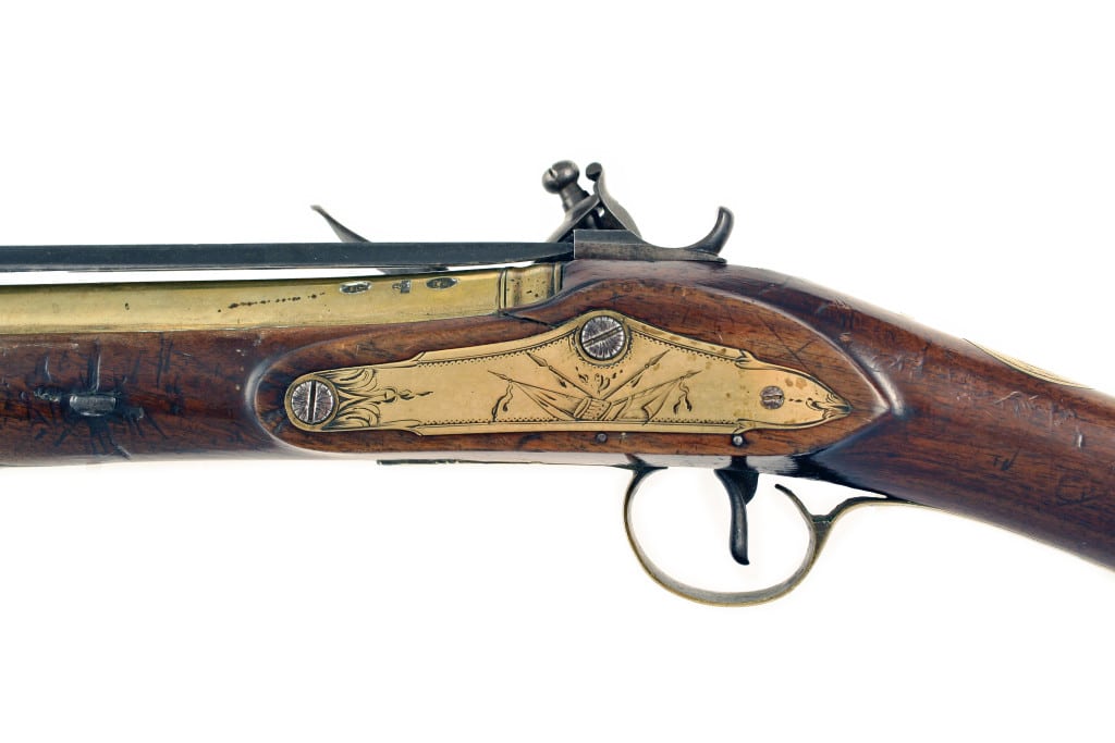 A Brass Barrelled Flintlock Blunderbuss by H.W. Mortimer, London, Circa 1780. - Image 5