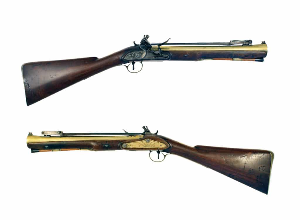 A Brass Barrelled Flintlock Blunderbuss by H.W. Mortimer, London, Circa 1780. - Image 4