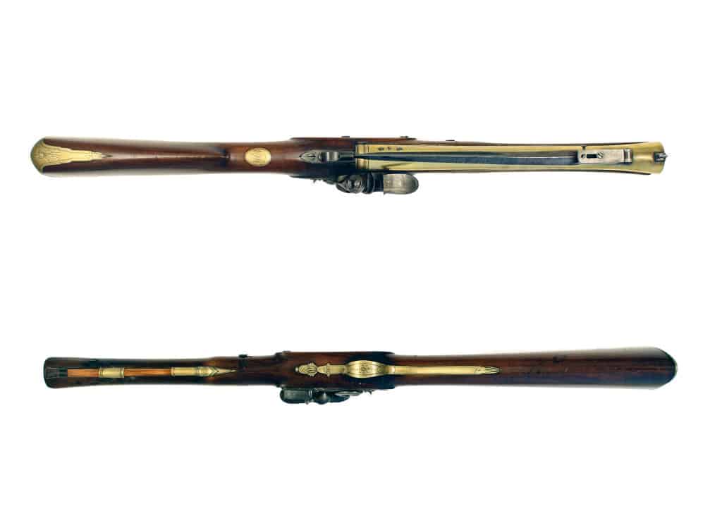 A Brass Barrelled Flintlock Blunderbuss by H.W. Mortimer, London, Circa 1780. - Image 3