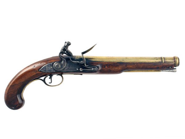 A Flintlock Blunderbuss Pistols by Geo Alley.