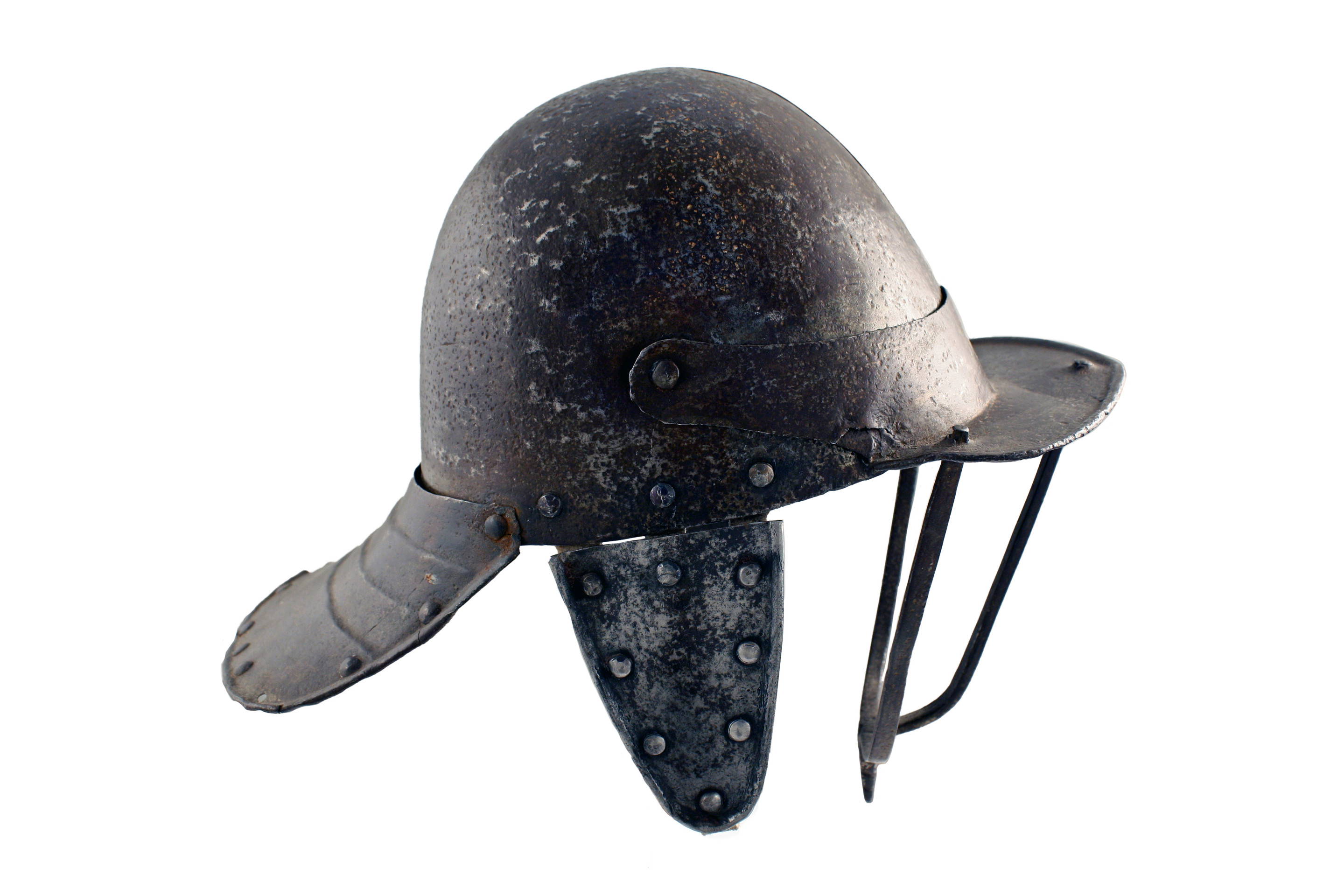 A Three Bar Siege Weight Helmet, English, 17th Century. - Image 2