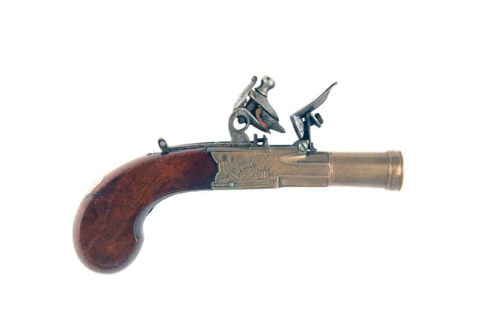 A Small Pair of Flintlock Blunderbuss Pistols by Buchan of Dundee. - Image 4