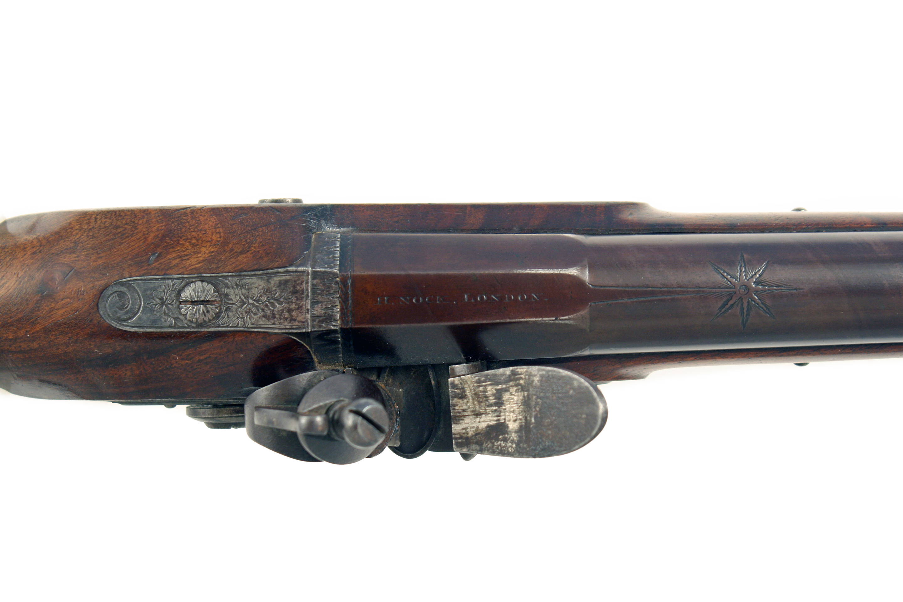 A Superb Pair of Flintlock Officers Pistols by H. Nock. - Image 7