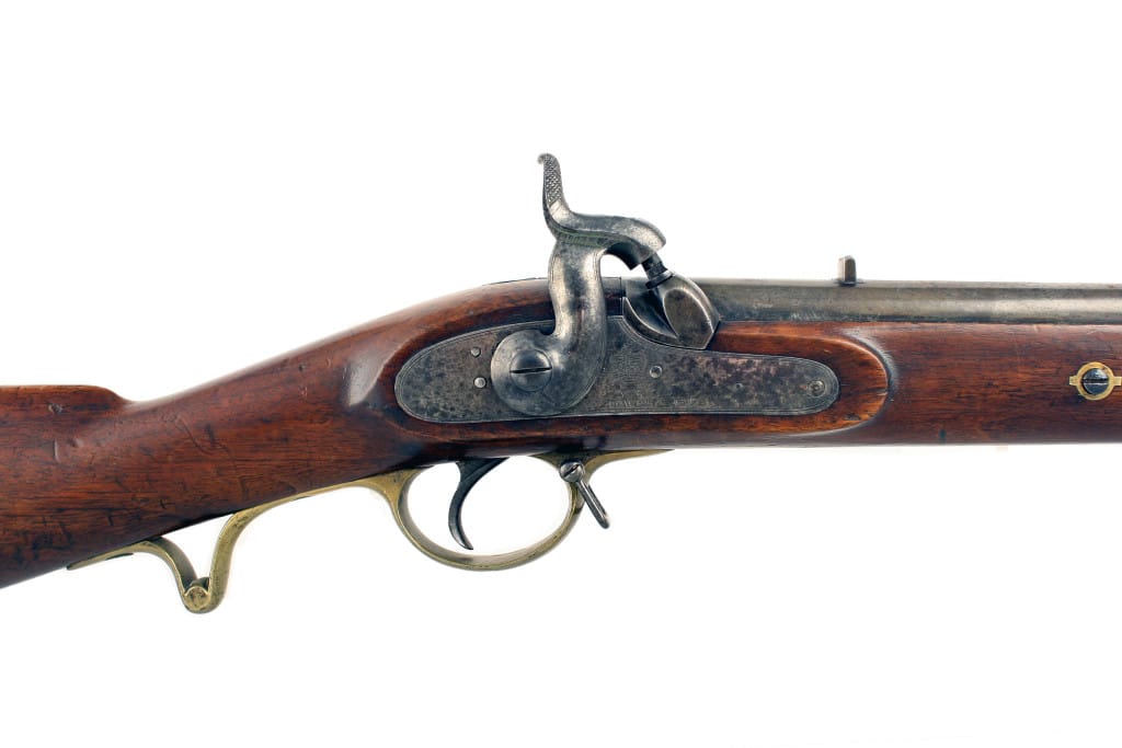 A Good British Military Percussion Carbine, Dated 1847.