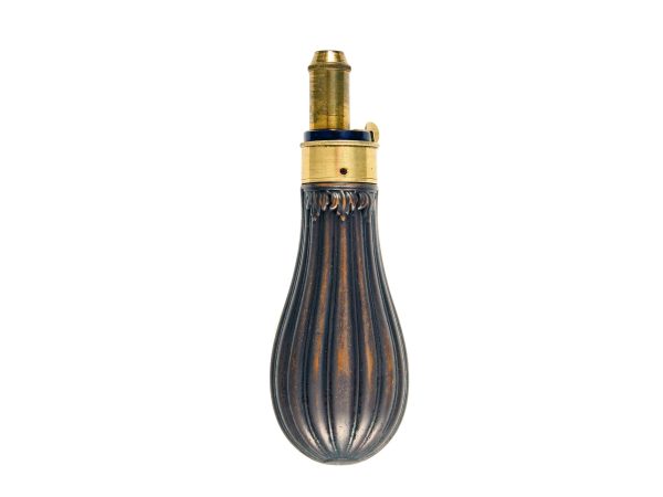A Good Fluted Pistol Flask