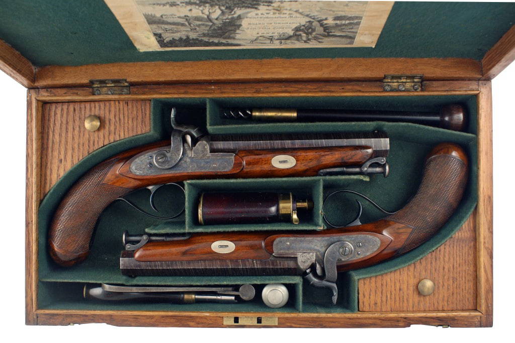 A Fine Cased Pair of Percussion Officers Pistols. - Image 10