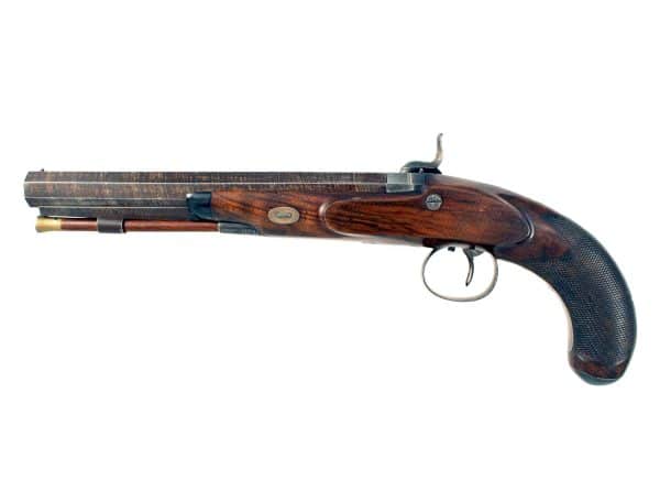 A Good 40 Bore Percussion Duelling Pistol by D. Gass of London. - Image 4