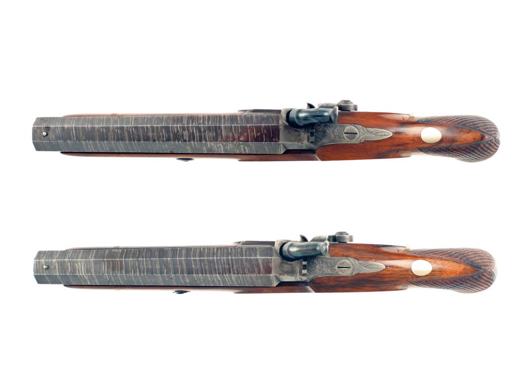 A Fine Cased Pair of Percussion Officers Pistols. - Image 4