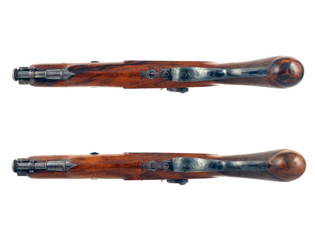 A Fine Cased Pair of Percussion Officers Pistols. - Image 3