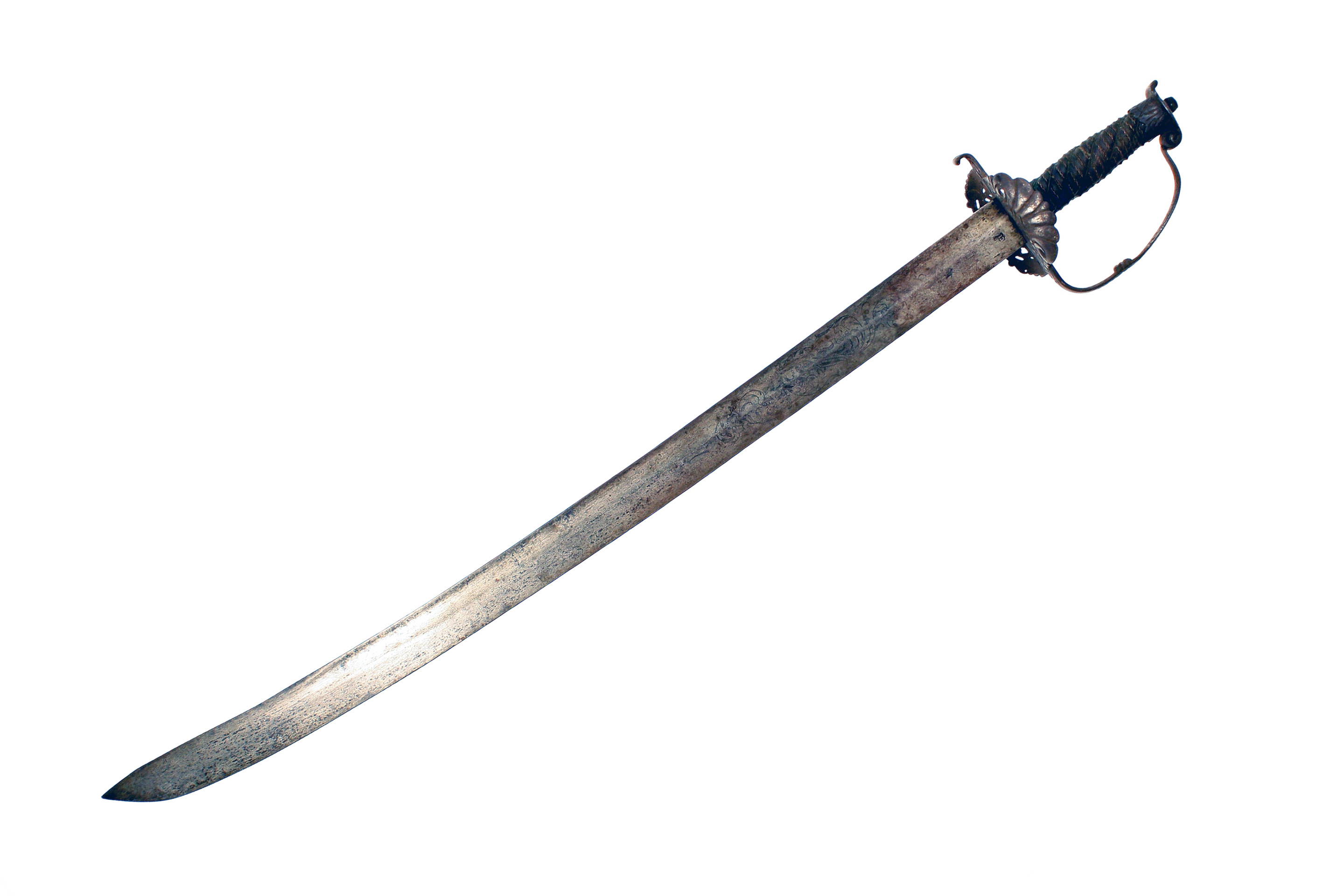 A Superb English Civil War Period Hanger. - Image 6