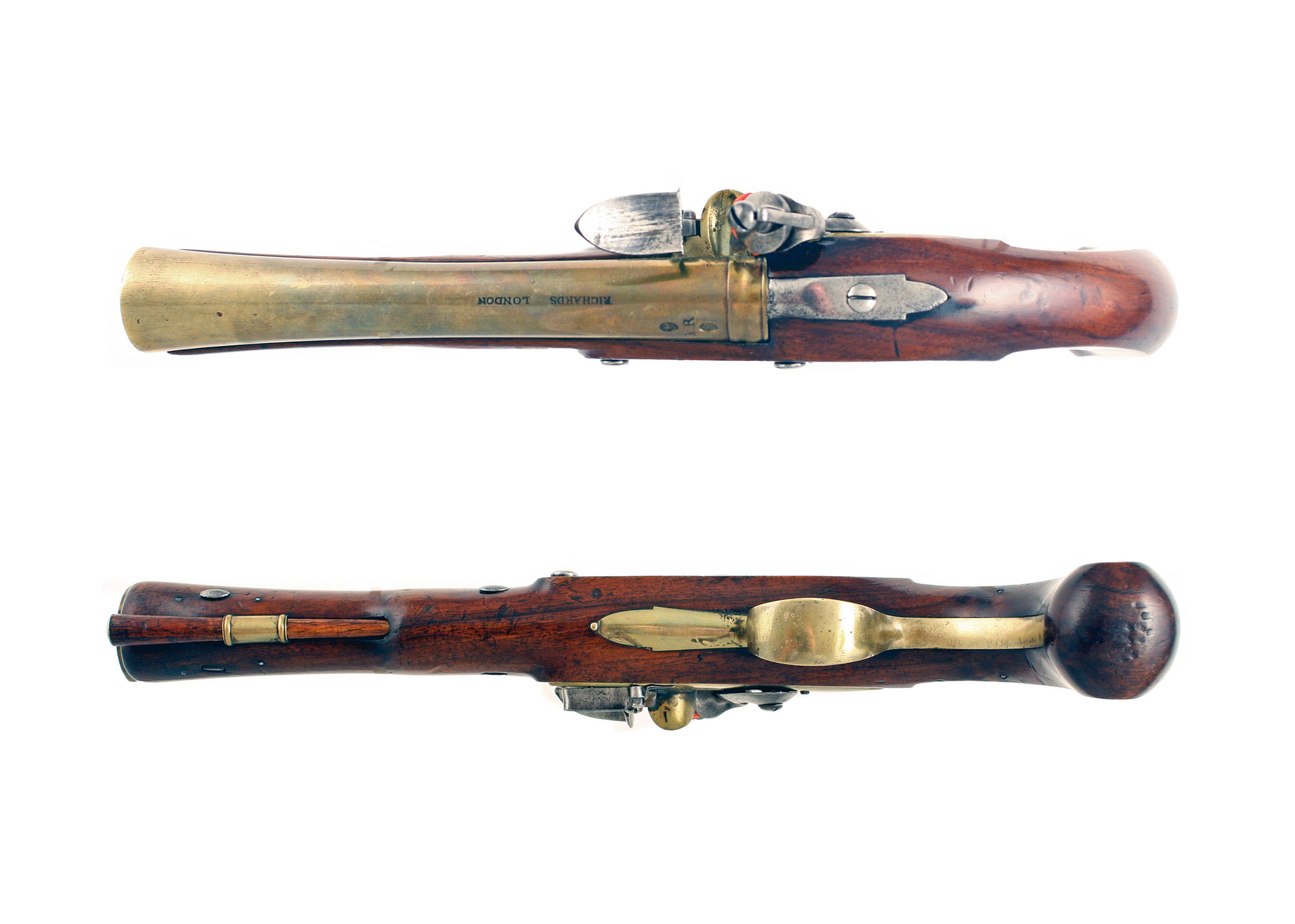 A Good Flintlock Blunderbuss Pistol by Richards of London. - Image 4
