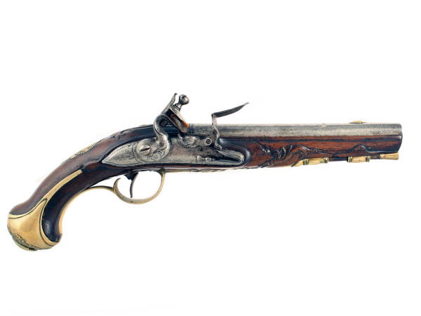An Elaborate French Flintlock Holster Pistol.