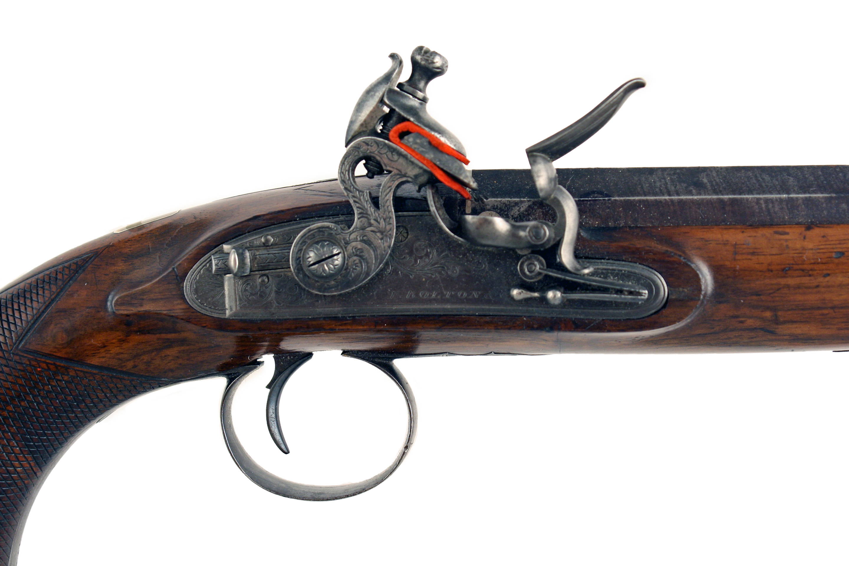 A Good Flintlock Officers Pistol by T. Bolton & Co, London. - Image 3