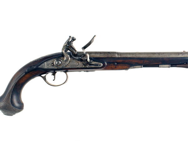 A Flintlock Holster Pistol by Parkes